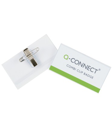 Identificador q connect con pinza e imperdible kf01568 40x75 mm