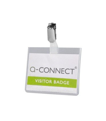 Identificador con pinza q connect kf01562 60x90 mm cerrada