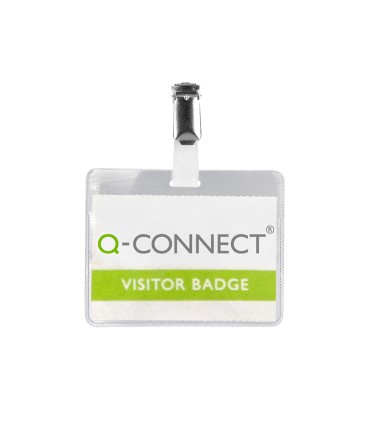 Identificador con pinza q connect kf01560 60x90 mm con apertura superior