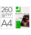 Papel q-connect foto glossy kf02163 din a4 alta calidad digital photo para ink-jet bolsa de 20 hojas de 260 gr