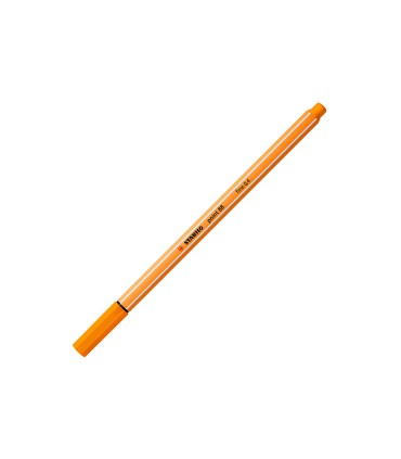 Rotulador stabilo punta de fibra point 88 naranja 04 mm