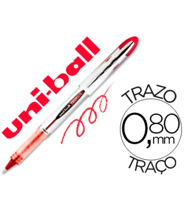 Rotulador uni ball roller ub 200 vision rojo 08 mm unidad