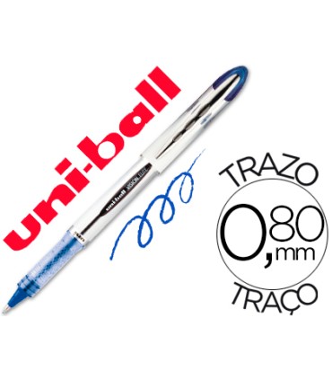 Rotulador uni ball roller ub 200 vision azul 08 mm unidad