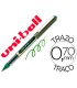 Rotulador uni ball roller ub 157 verde 07 mm unidad