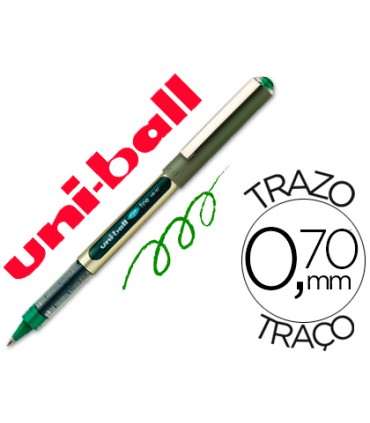 Rotulador uni ball roller ub 157 verde 07 mm unidad