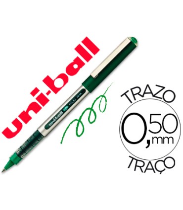 Rotulador uni ball roller ub 150 micro eye verde 05 mm unidad