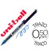 Rotulador uni ball roller ub 150 micro eye azul 05 mm unidad