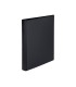 Carpeta multifin alfa 3005 m 16 anillas 25 mm plastico folio negro