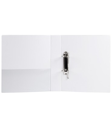 Carpeta canguro 2 anillas mixtas 40mm liderpapel a4 plastico blanca