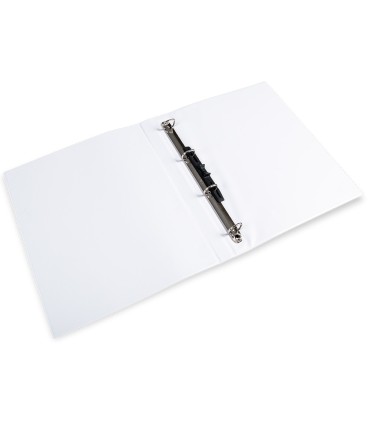 Carpeta canguro 4 anillas mixtas 16mm liderpapel a4 plastico blanca