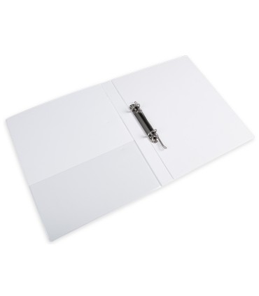 Carpeta canguro 2 anillas mixtas 16mm liderpapel a4 plastico blanca