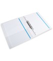 Carpeta canguro 2 anillas mixtas 16mm liderpapel a4 plastico blanca