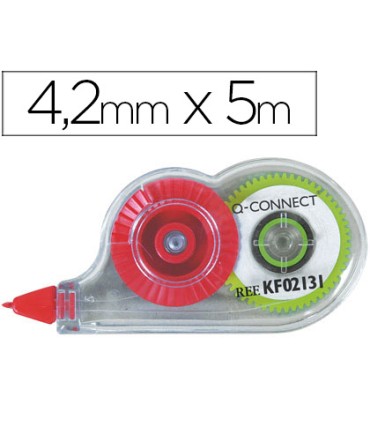 Corrector q connect cinta mini blanco 42 mm x 5 mt en blister