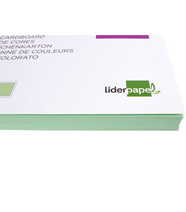 Cartulina liderpapel a3 180g m2 verde paquete de 100 hojas