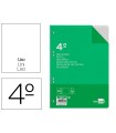 Recambio liderpapel cuarto 100 hojas 60g/m2 liso sin margen 6 taladros