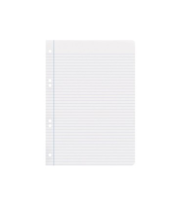 Recambio liderpapel cuarto 100 hojas 60g m2 horizontal con margen 6 taladros