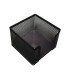 Soporte taco de papel q connect metalico rejilla negro 95x95x80 mm