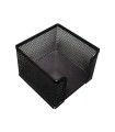 Soporte taco de papel q-connect metalico rejilla negro 95x95x80 mm