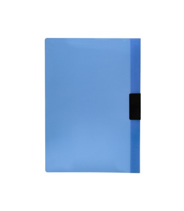 Carpeta liderpapel dossier pinza lateral 45302 polipropileno din a4 azul 30 hojas pinza deslizante