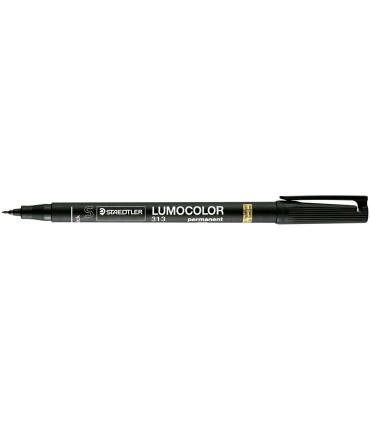 Rotulador staedtler lumocolor retroproyeccion punta de fibra permanente 313 9 negro punta super fina redonda 04 mm