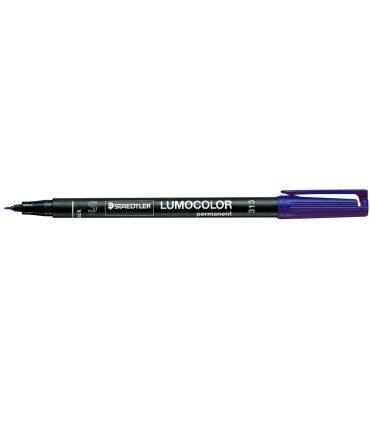 Rotulador staedtler lumocolor retroproyeccion punta de fibra permanente 313 3 azul punta super fina redonda 04 mm