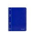 Cuaderno espiral liderpapel a5 micro serie azul tapa blanda 80h 75 gr liso 6taladros azul