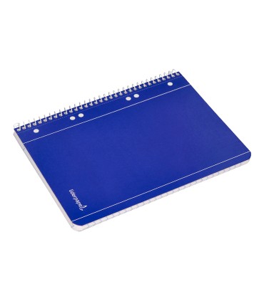 Cuaderno espiral liderpapel a5 micro serie azul tapa blanda 80h 75 gr horizontal 6 taladros azul