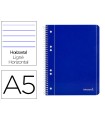 Cuaderno espiral liderpapel a5 micro serie azul tapa blanda 80h 75 gr horizontal 6 taladros azul