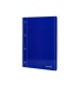 Cuaderno espiral liderpapel a4 micro serie azul tapa blanda 80h 75 gr liso con margen 4 taladros azul