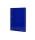 Cuaderno espiral liderpapel a4 micro serie azul tapa blanda 80h 80 gr horizontal con margen 4 taladros azul