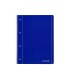 Cuaderno espiral liderpapel a4 micro serie azul tapa blanda 80h 80 gr horizontal con margen 4 taladros azul