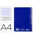 Cuaderno espiral liderpapel a4 micro serie azul tapa blanda 80h 80 gr cuadro5mm con margen 4 taladros azul