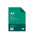 Recambio liderpapel a4 100 hojas 100g m2 horizontal con doble margen 4 taladros