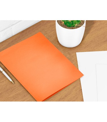 Subcarpeta liderpapel a4 naranja intenso 180g m2