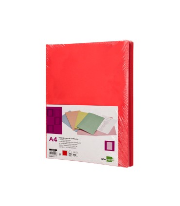 Subcarpeta liderpapel din a4 rojo intenso 180g m2