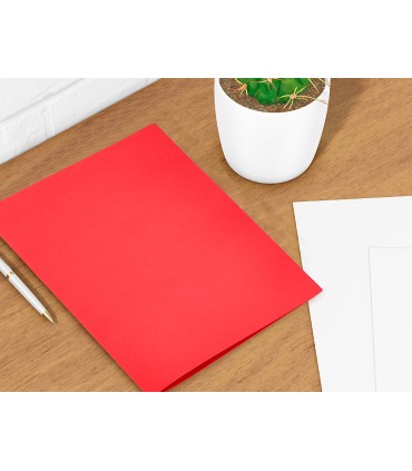 Subcarpeta liderpapel din a4 rojo intenso 180g m2