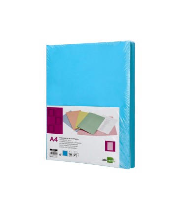 Subcarpeta liderpapel din a4 celeste intenso 180g m2