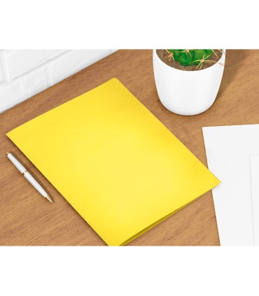 Subcarpeta liderpapel folio amarillo intenso 180g m2