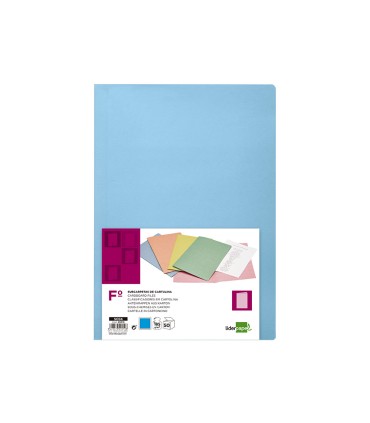 Subcarpeta liderpapel folio celeste intenso 180g m2