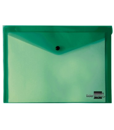 Carpeta liderpapel dossier broche 34353 polipropileno din a5 verde transparente