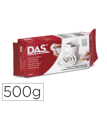 Pasta das blanca para modelar seca sin coccion 500 gr