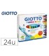 Rotulador giotto turbo maxi caja de 24 colores lavables con punta bloqueada