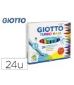 Rotulador giotto turbo maxi caja de 24 colores lavables con punta bloqueada