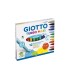 Rotulador giotto turbo maxi caja de 12 colores lavables con punta bloqueada