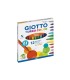 Rotulador giotto turbo color caja de 12 colores lavables con punta bloqueada