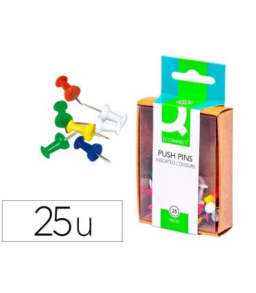 Senalizador de planos q connect caja de 25 unidades colores surtidos