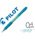 Boligrafo pilot super grip celeste retractil sujecion de caucho tinta base de aceite