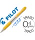 Boligrafo pilot super grip amarillo retractil sujecion de caucho tinta base de aceite