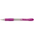 Boligrafo pilot super grip rosa retractil sujecion de caucho tinta base de aceite