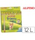 Lapices de colores alpino trimax caja de 12 colores surtidos